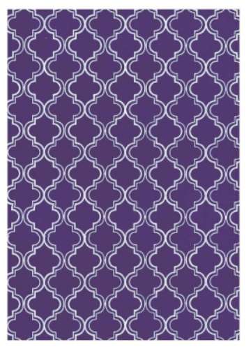 Printed Wafer Paper - Moroccan Purple - Click Image to Close